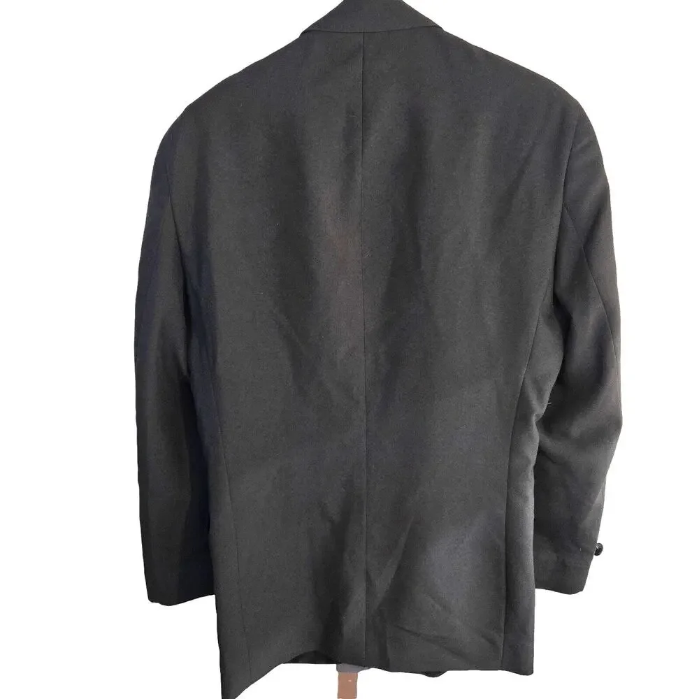 Neil Allyn Men's Tuxedo 36R 36 R Black Formal Coat 1 Button  Prom